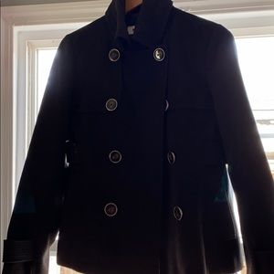 Black peacoat